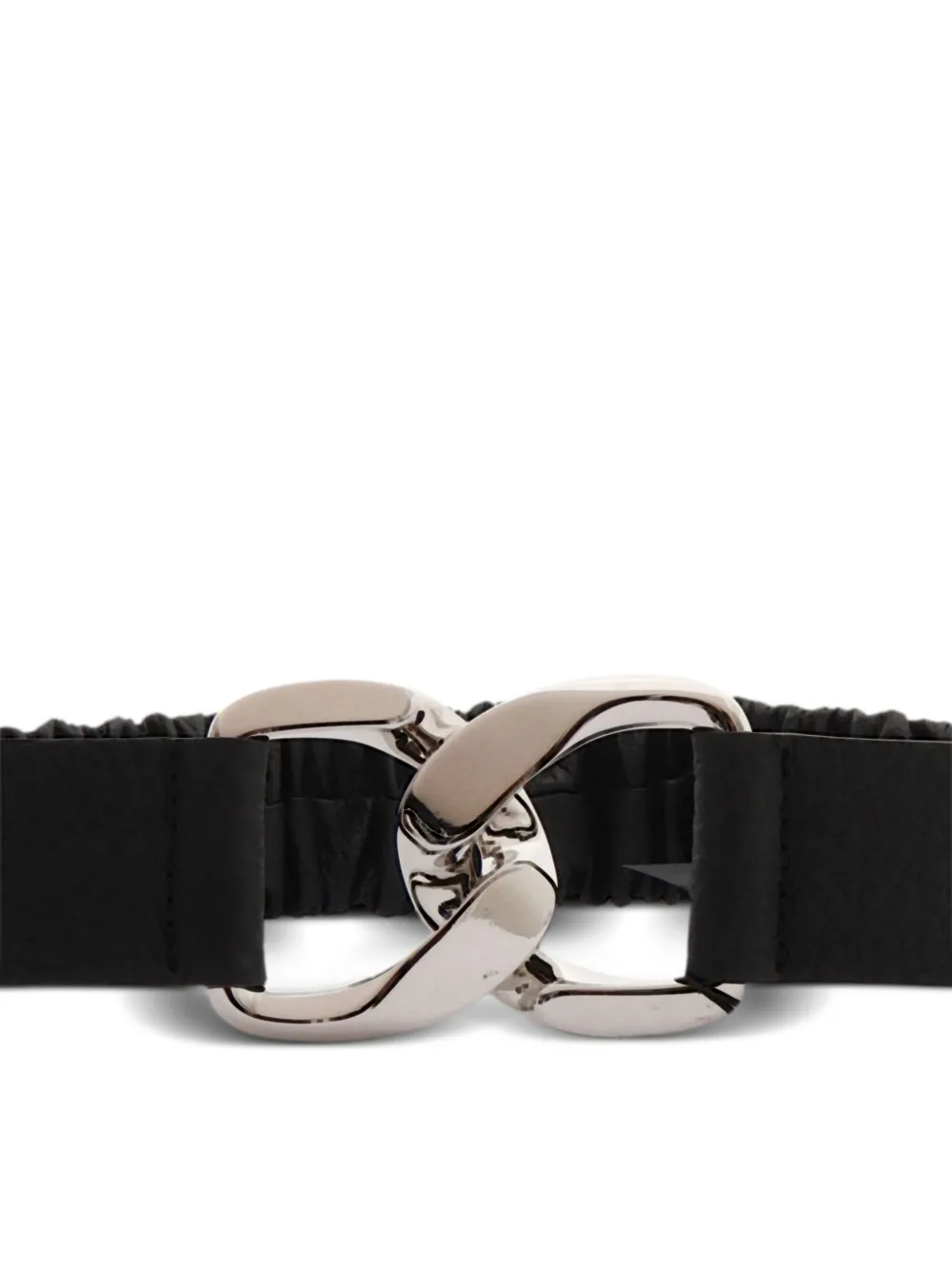 Orciani Elastische riem met kettinggesp - Zwart