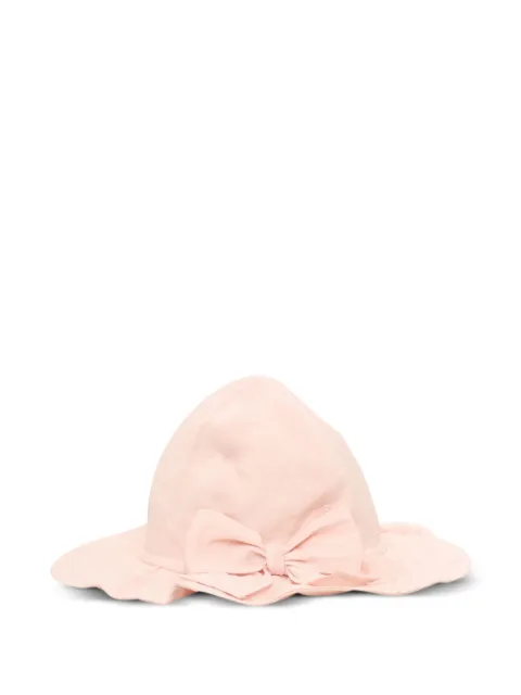 Il Gufo bow-embellished sun hat