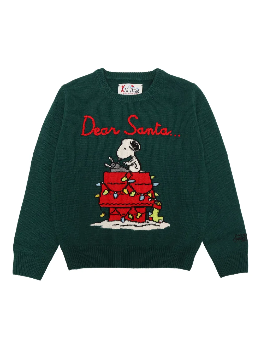 MC2 Saint Barth Kids Douglas Snoopy セーター - グリーン MC2 Saint Barth Kids Douglas Snoopy セーター - グリーン