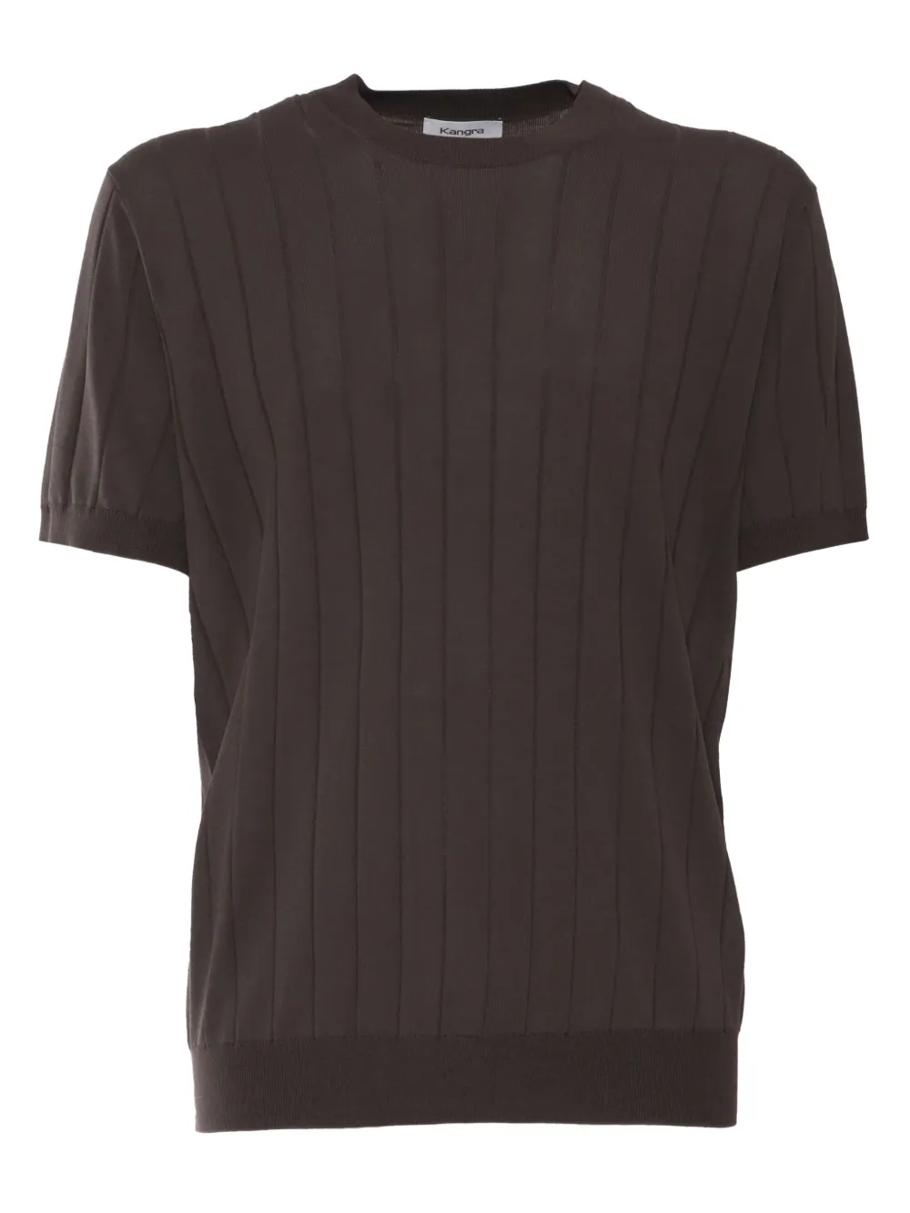 ribbed crew-neck T-shirt