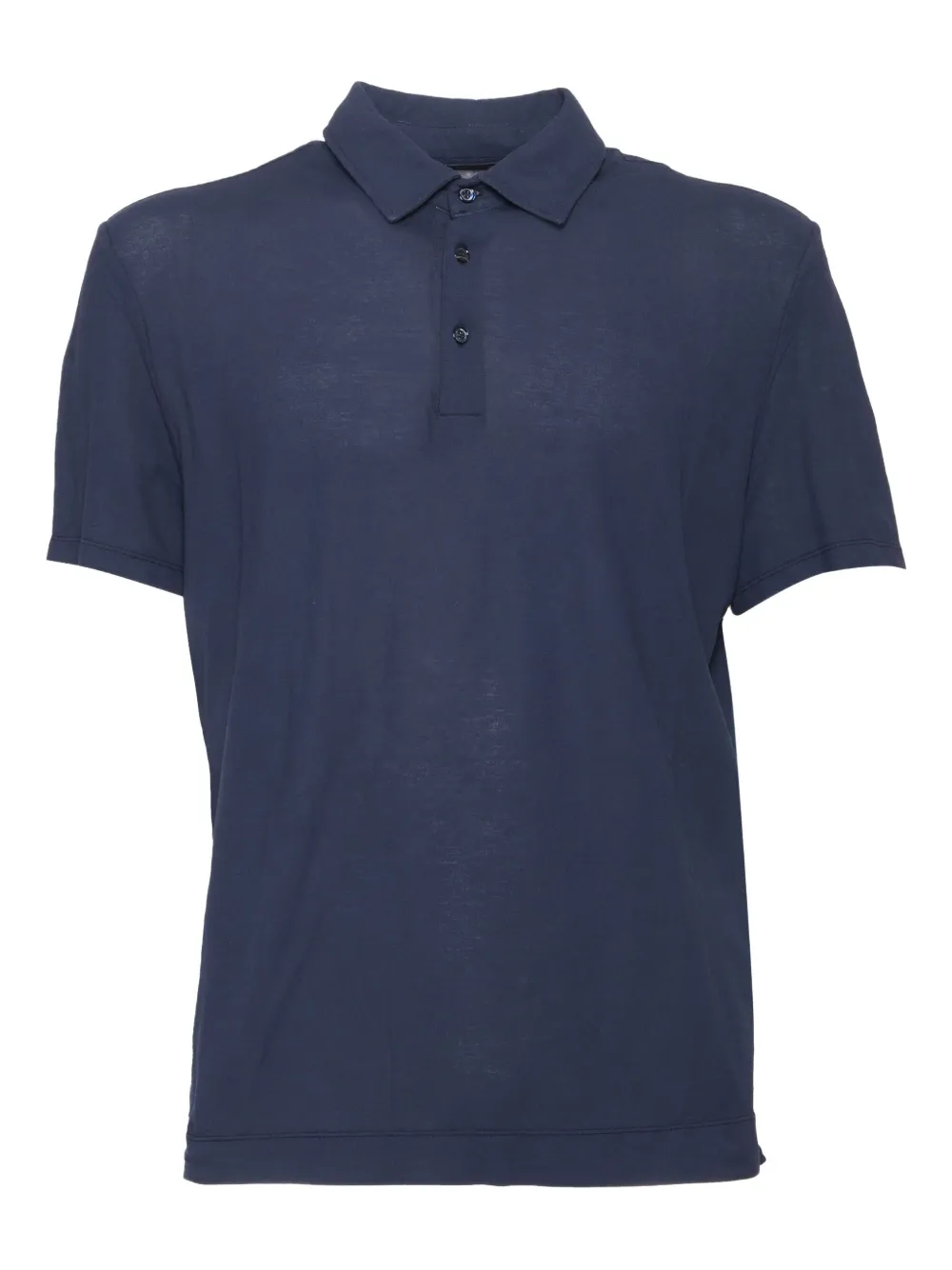 Ballantyne Short-sleeve Cotton Polo Shirt In Blue