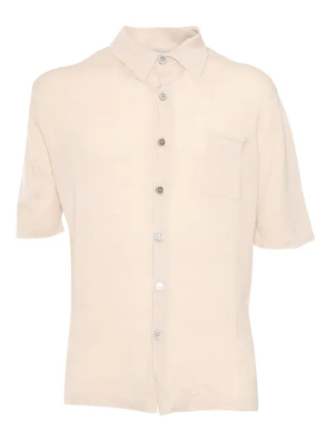 Settefili Cashmere short-sleeve pocket shirt