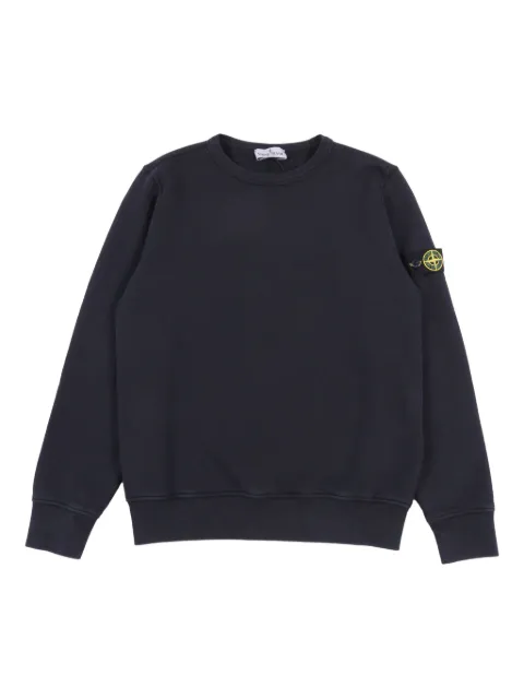 Stone Island Junior sweat en coton à patch Compass