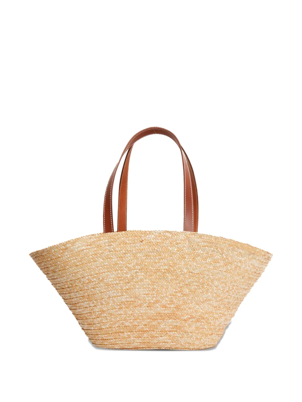 Orciani Shopper met logopatch Bruin