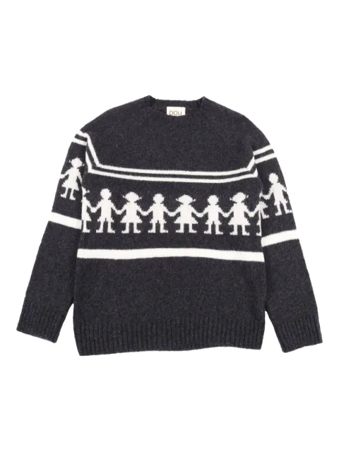 Douuod Kids fair-isle pattern sweater 