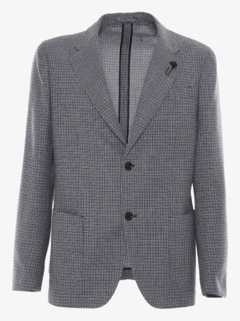 Lardini blazer droit à carreaux