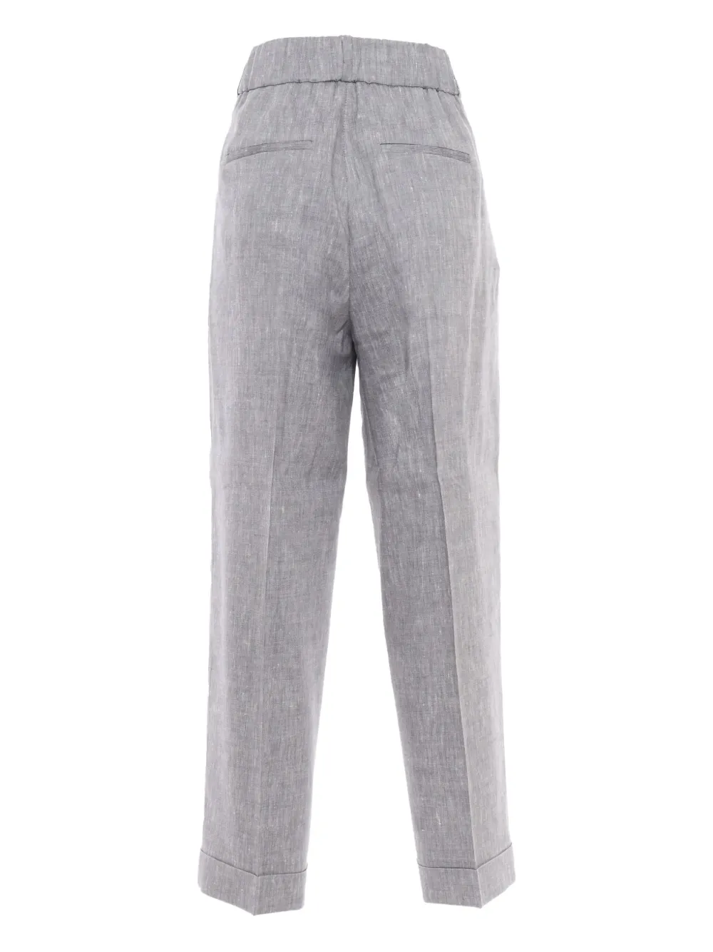 Peserico Broek met elastische taille - Grijs