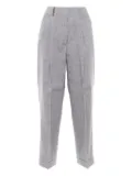Peserico elasticated-waist trousers - Grey