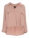 Lorena Antoniazzi collared drawstring coat - Pink