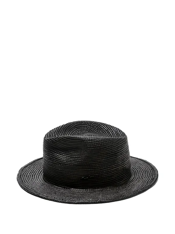 Borsalino 黒 ストローハット Borsalino ストローハット | ブラック | FARFETCH JP