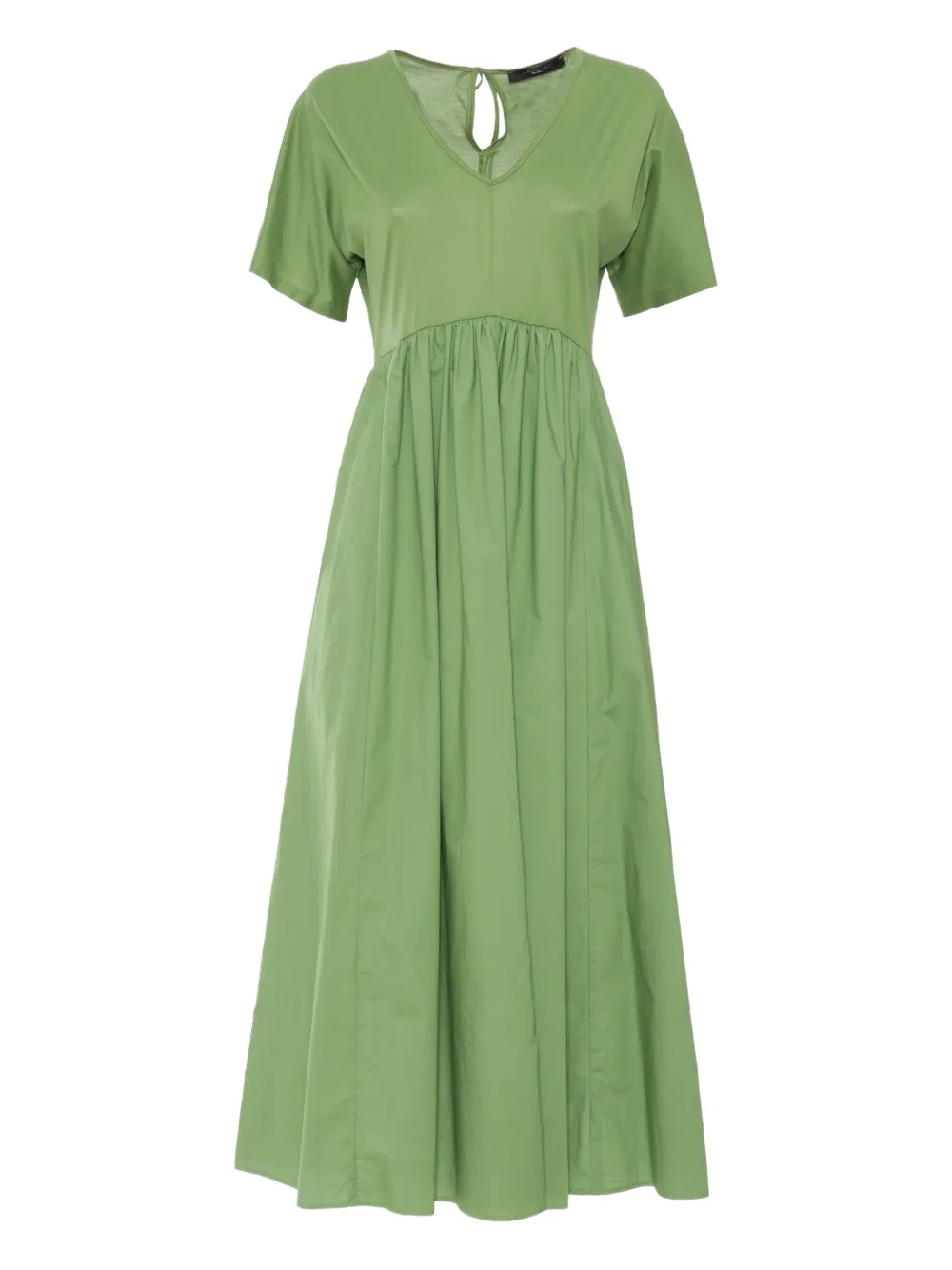 V-neck gathered dress