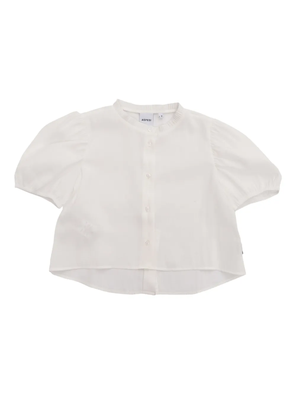 Aspesi Puff-sleeve Button-up Blouse In White