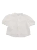 Aspesi Kids puff-sleeve button-up blouse - White