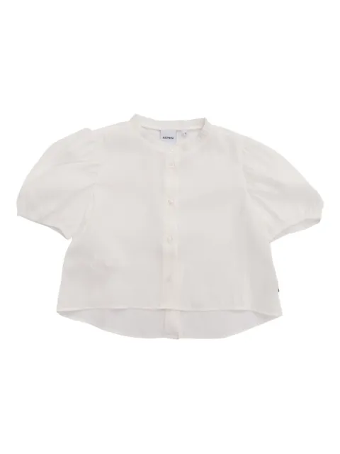Aspesi Kids puff-sleeve button-up blouse