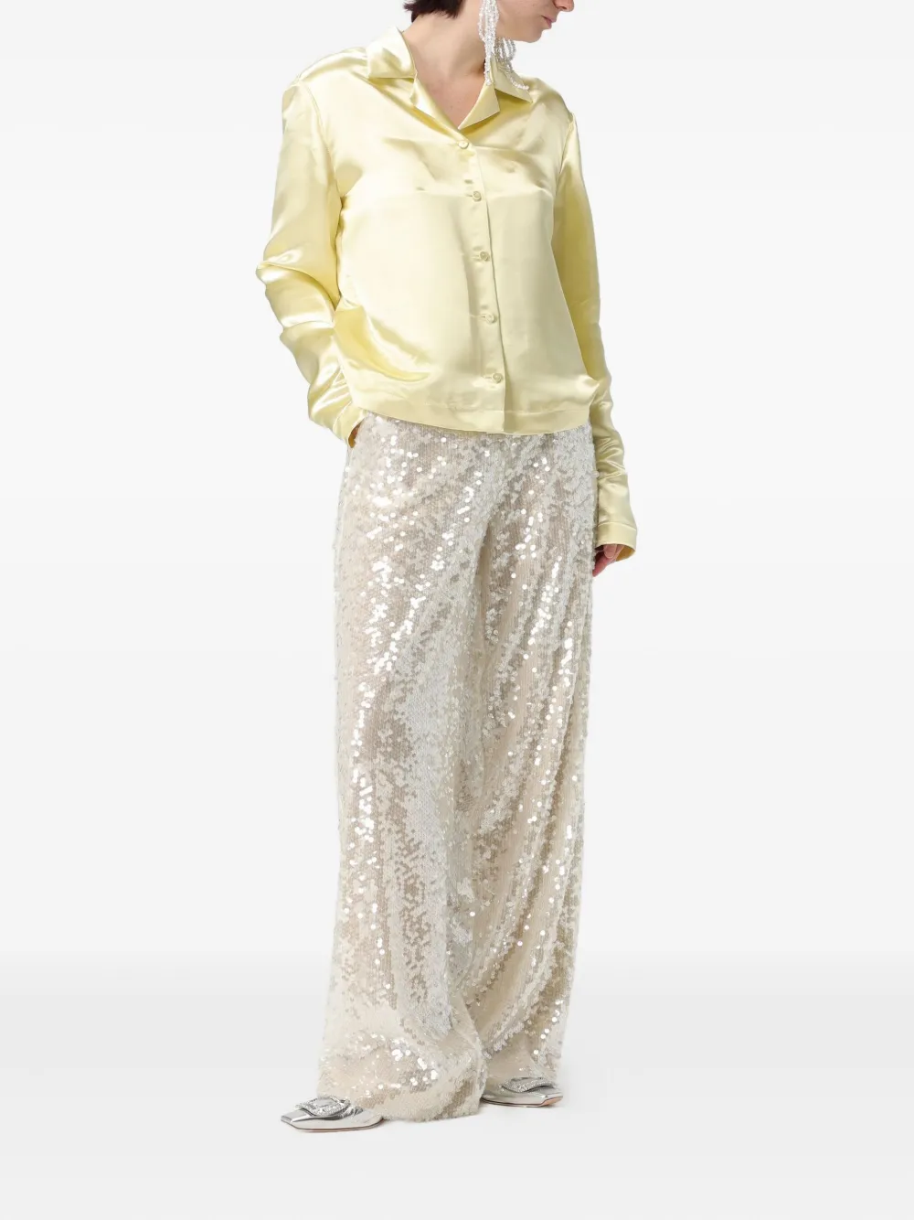 Philosophy Di Lorenzo Serafini satin long-sleeve shirt | Shirts | Image 2