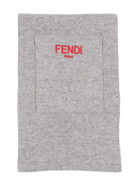 Fendi Kids mascada reversible con motivo del logo