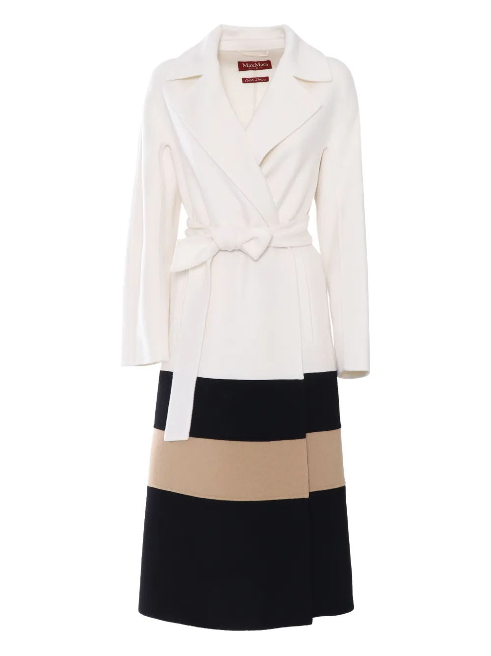 Max Mara Mantel met ceintuur Zwart