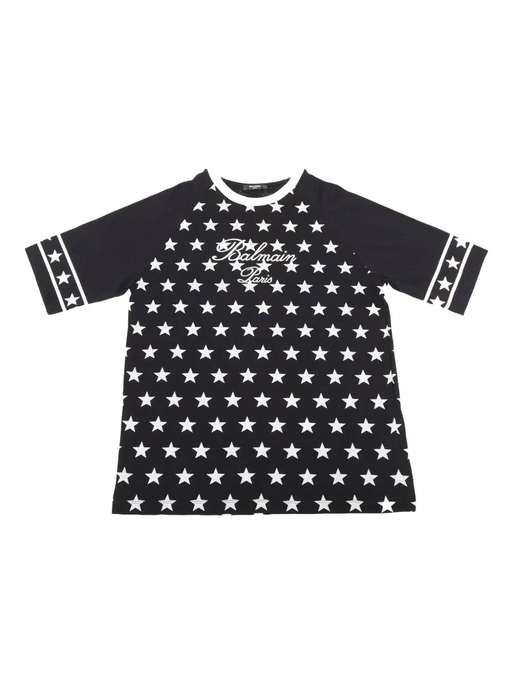 Balmain Kids Raglan top met sterrenprint Zwart