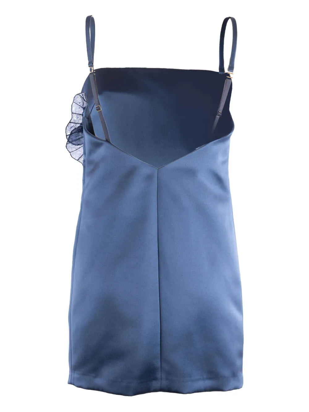 Elisabetta Franchi Onderjurk verfraaid met bloemen - Blauw