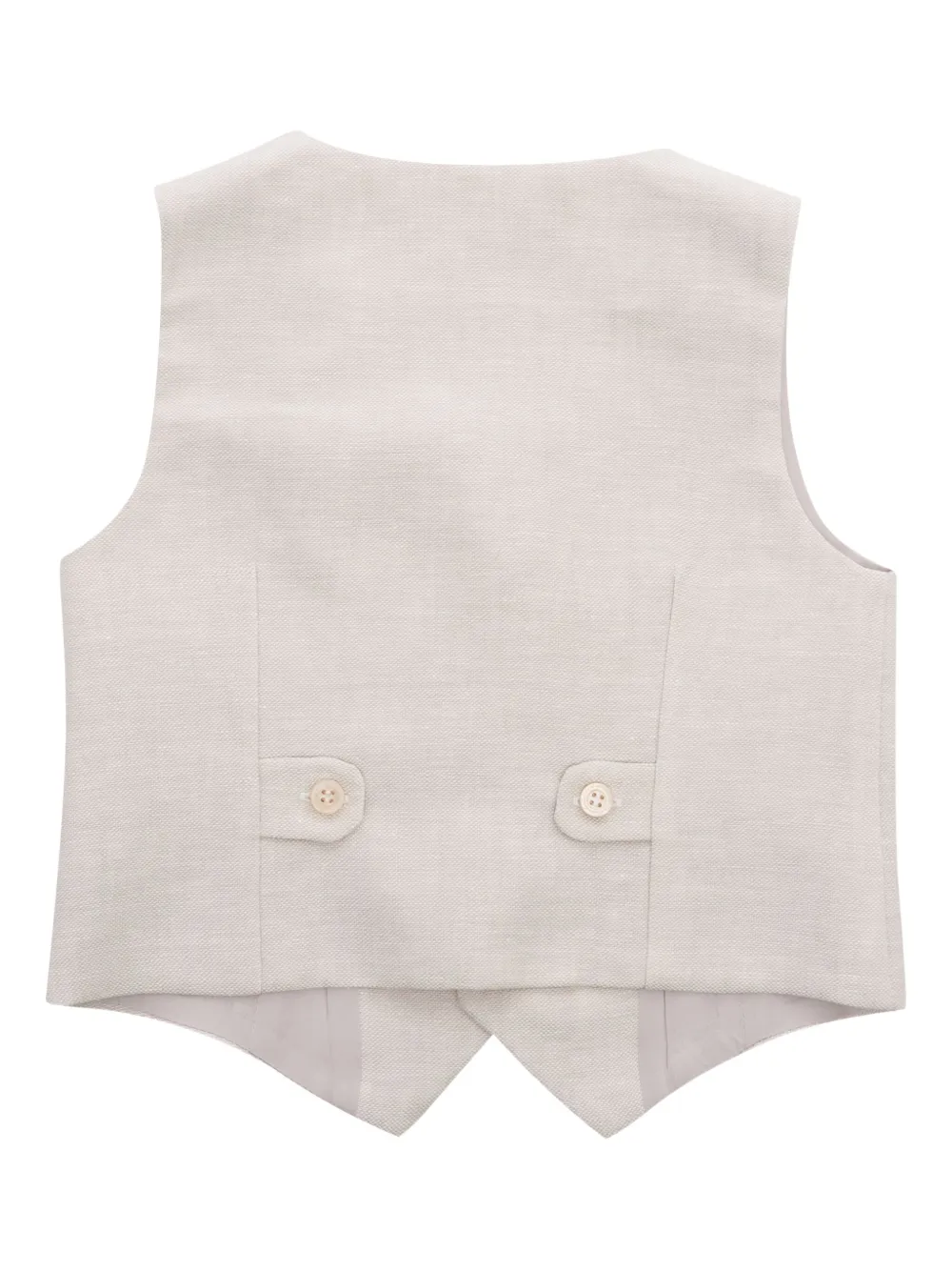 La Stupenderia Linnen gilet Beige