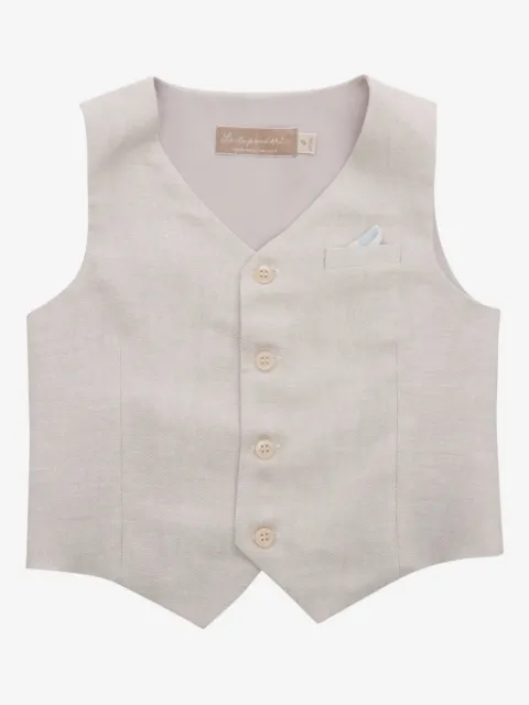 La Stupenderia linen waistcoat