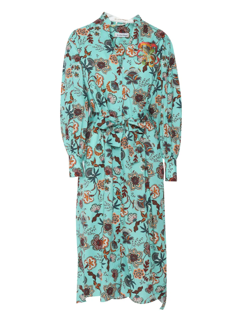 Le Sarte Pettegole floral-print belted dress | Green | Image 1
