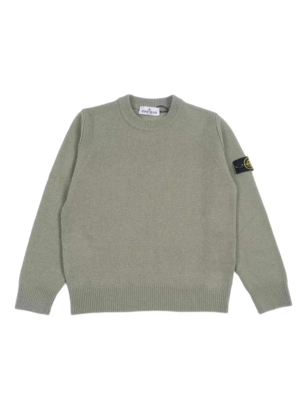 Stone Island Junior crew-neck sweater Groen