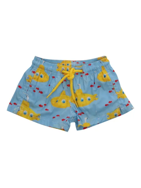 MC2 Saint Barth Kids Badeshorts mit U-Boot-Print