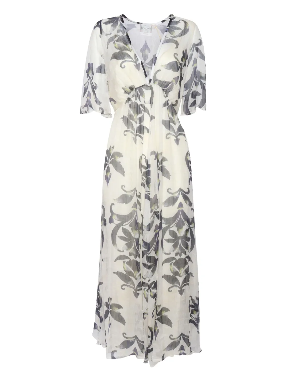 floral-print short-sleeve dress