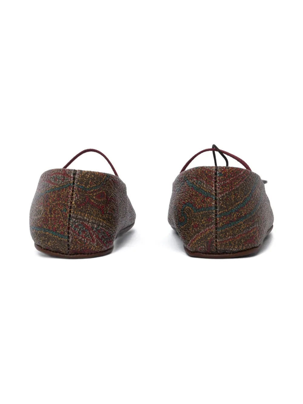 ETRO KIDS Ballerina's met paisley-print Bruin