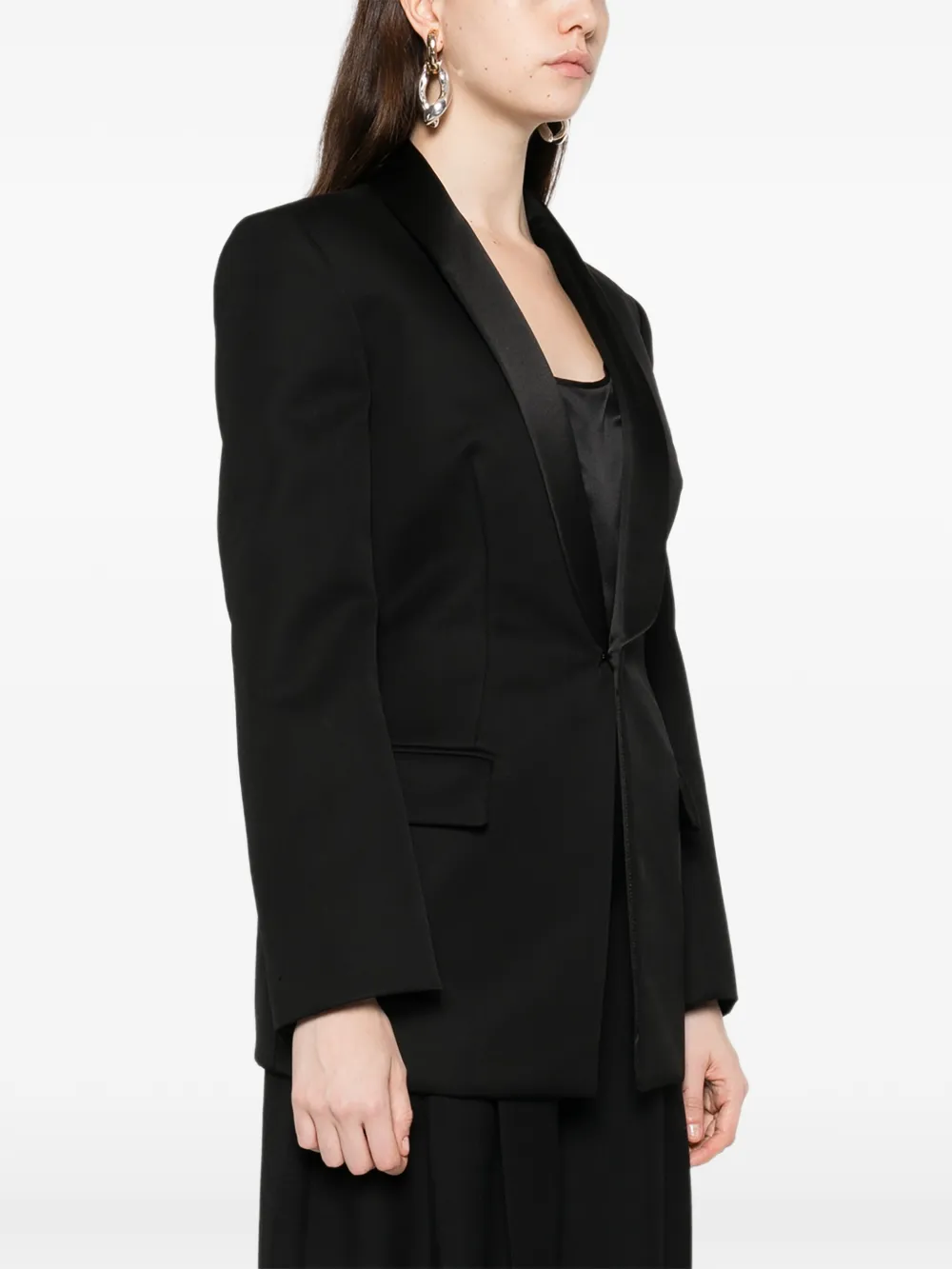  Wardrobe.nyc Shawl-lapel Blazer - Black 