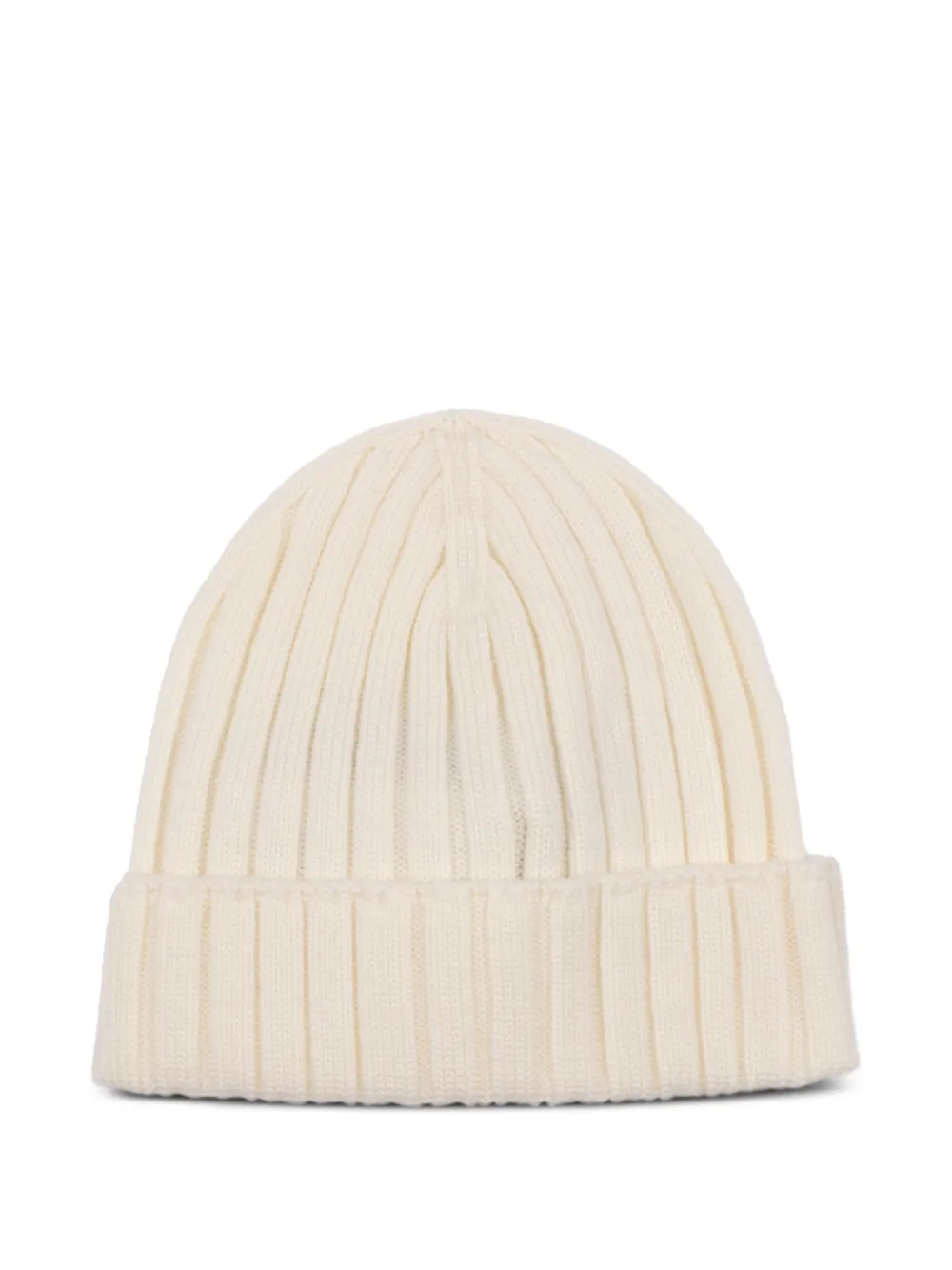MONCLER GRENOBLE KIDS Ribgebreide muts Beige