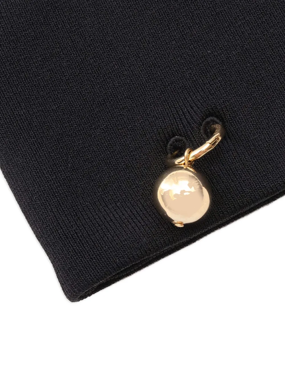 Philosophy Di Lorenzo Serafini Piercing-detail Scarf In Black