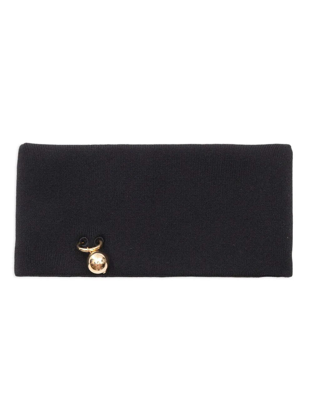 Philosophy Di Lorenzo Serafini Kids piercing-detail scarf | Black | Image 1