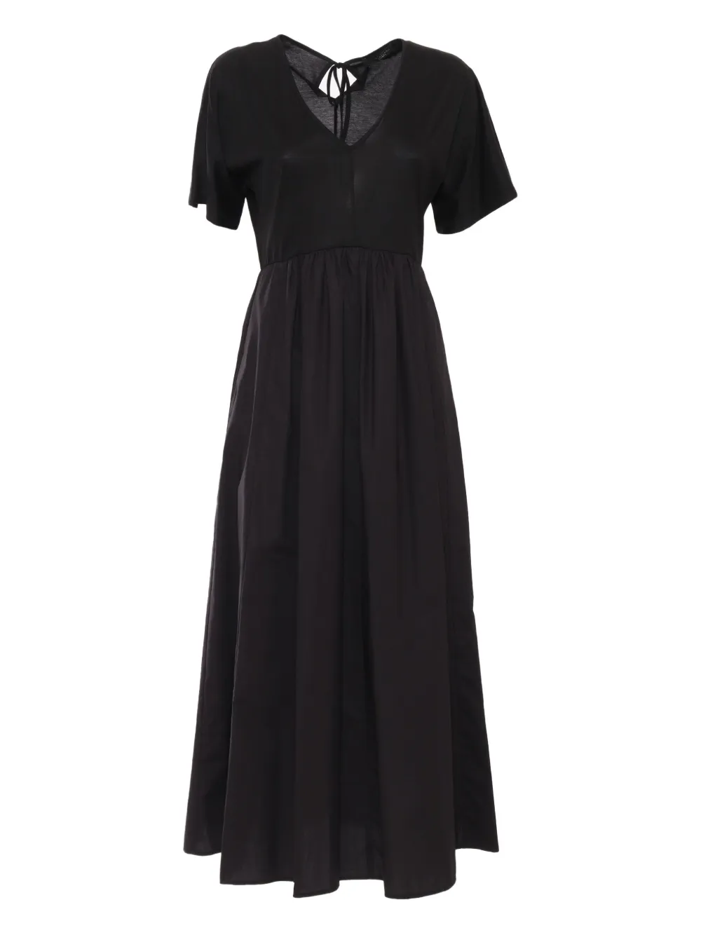 Weekend Max Mara Cotton Midi Dress In Black