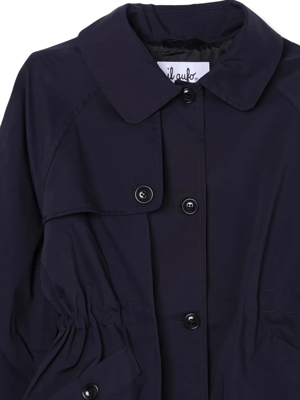 Il Gufo Button Coat In Blue