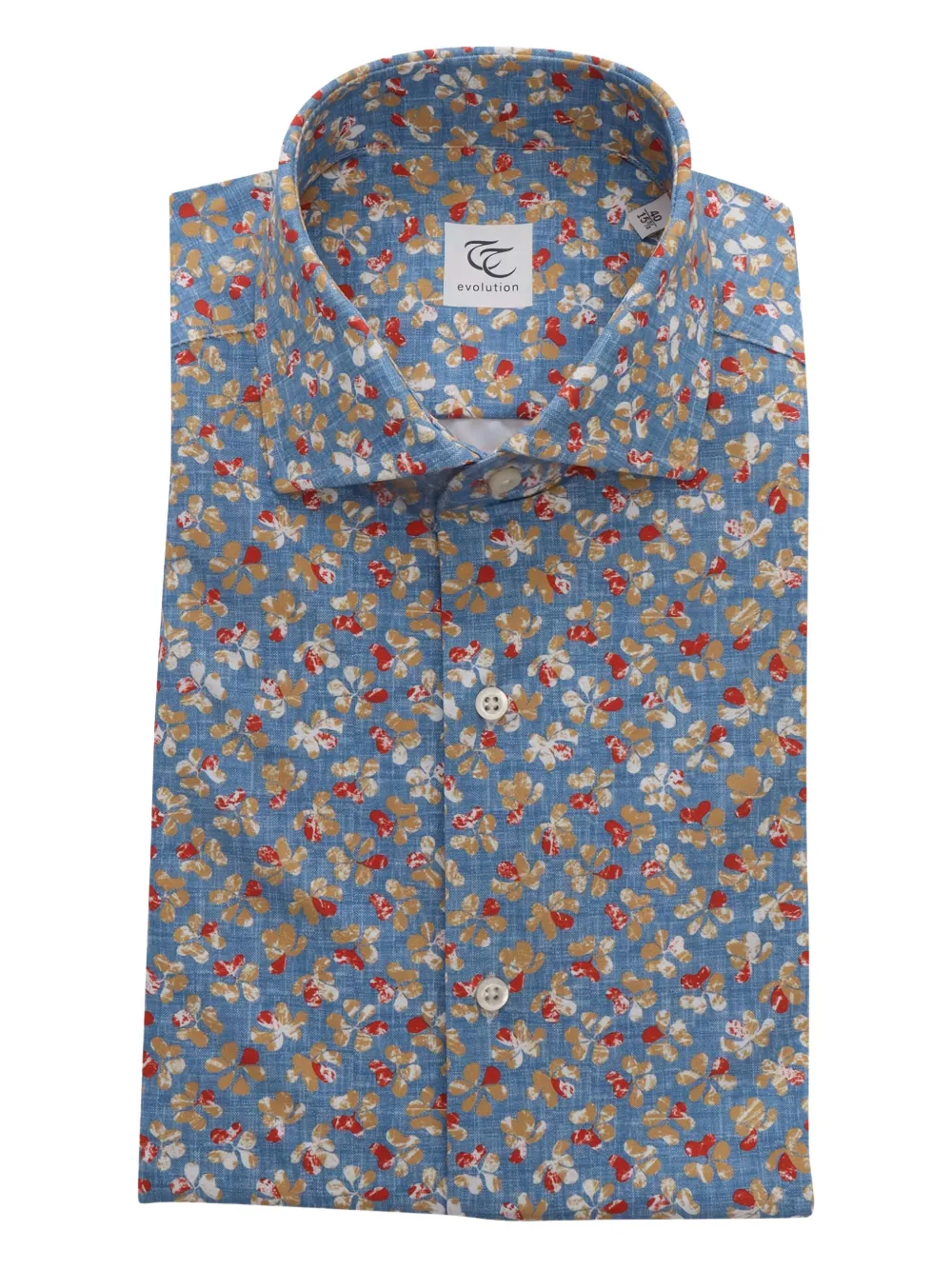 floral-print shirt