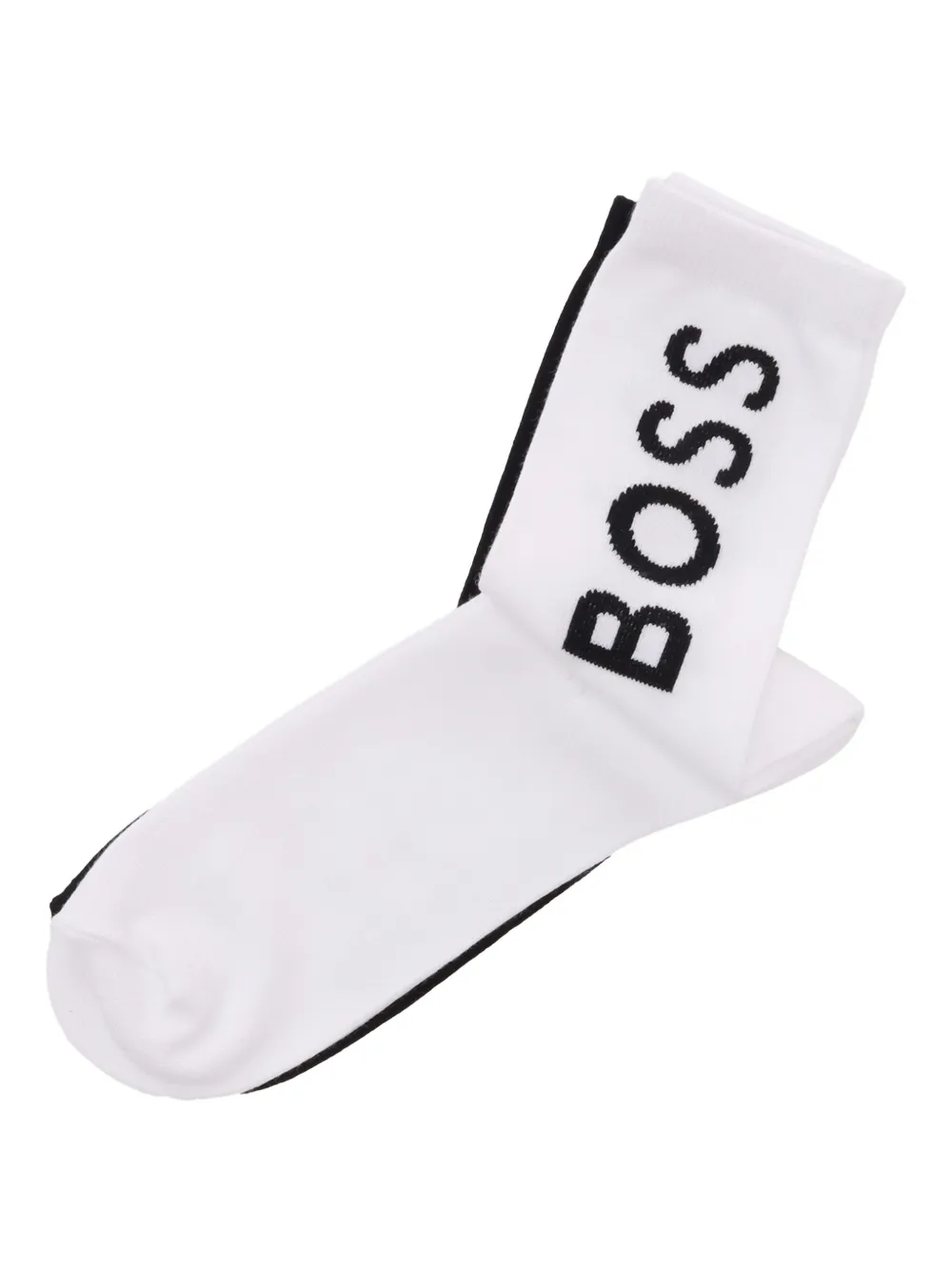 BOSS Kidswear logo-intarsia socks - ブラック BOSS Kidswear logo-intarsia socks - ブラック