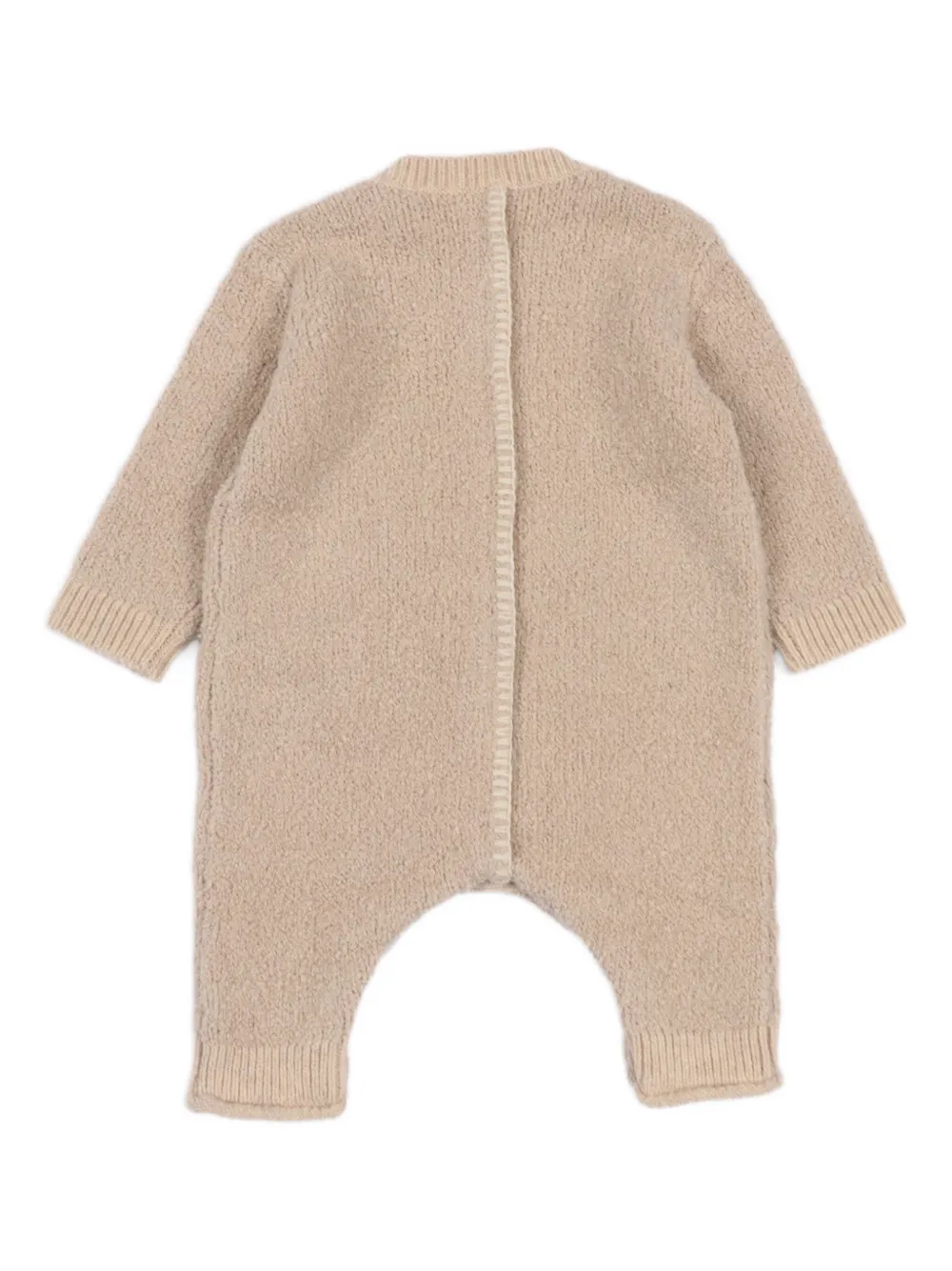 Burberry Kids Thomas Bear pocket knitted romper - Beige