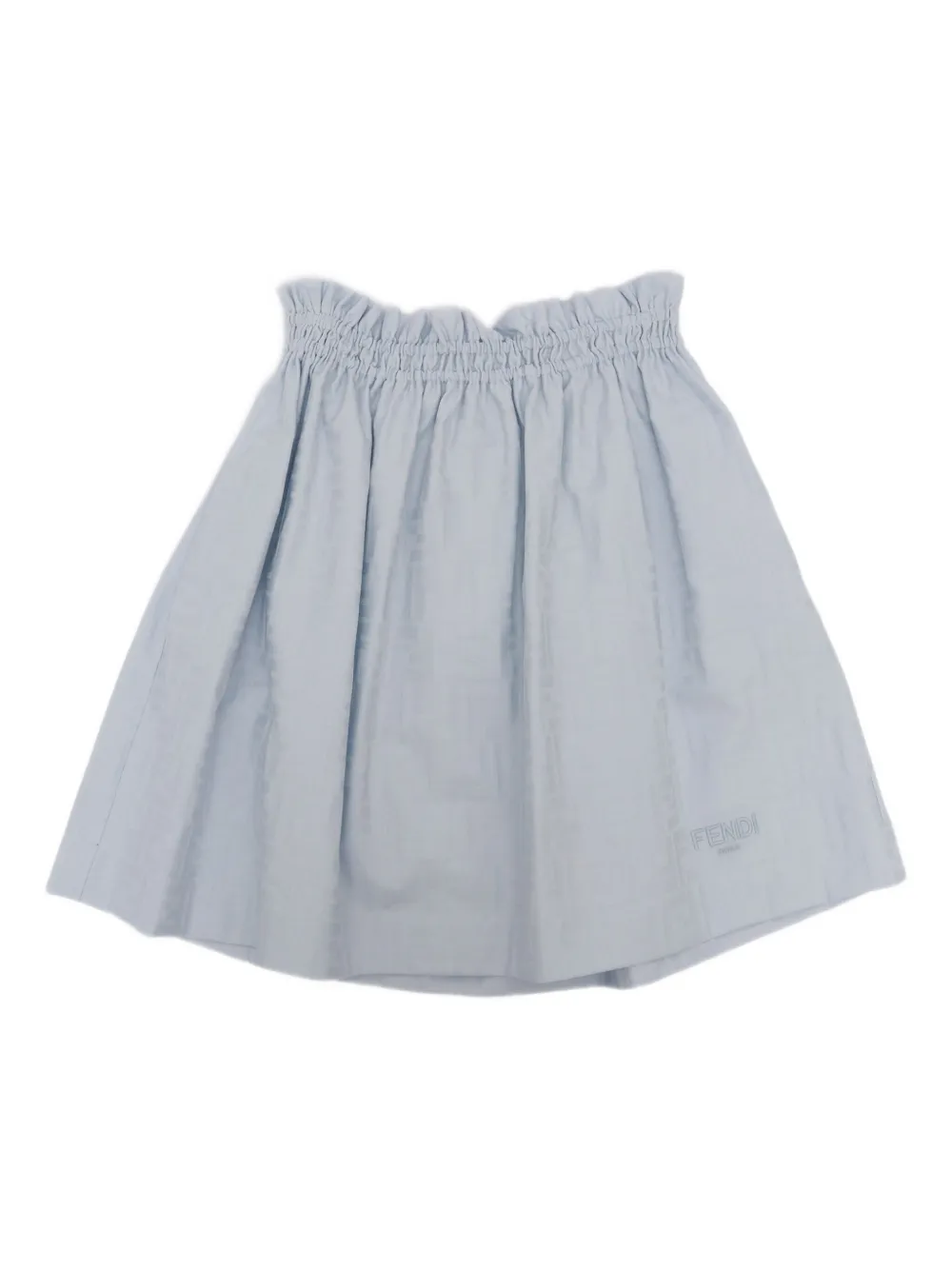 Fendi Kids Rok met borduurwerk Blauw