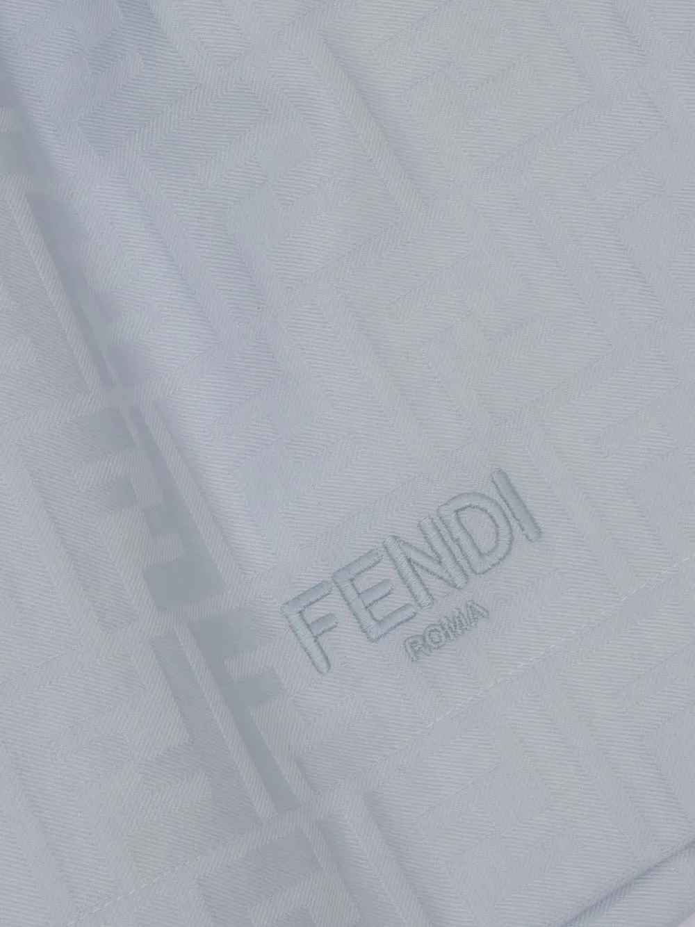 Fendi Kids Rok met borduurwerk Blauw