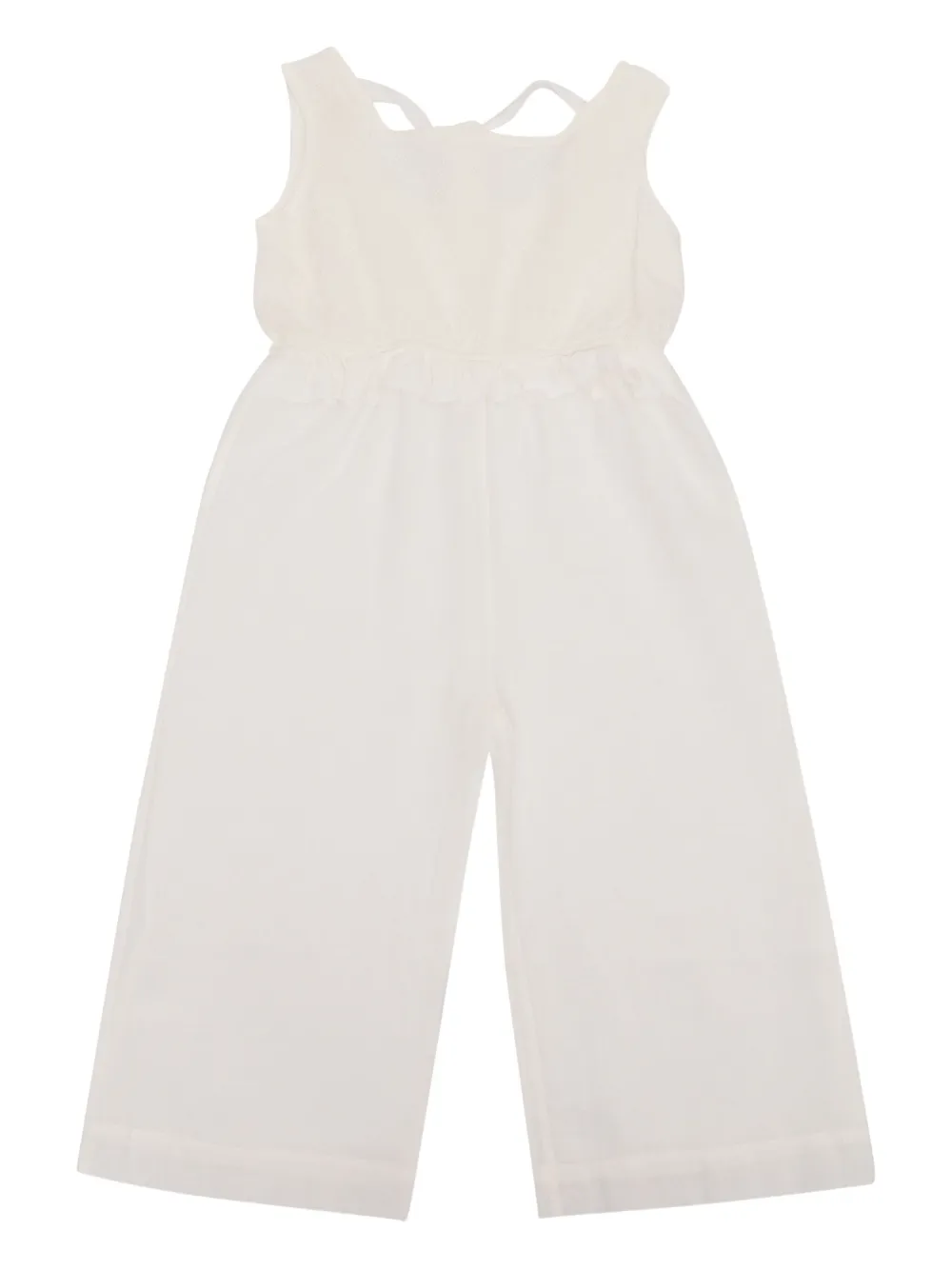 Zhoe & Tobiah Jumpsuit met kanten vlakken Wit