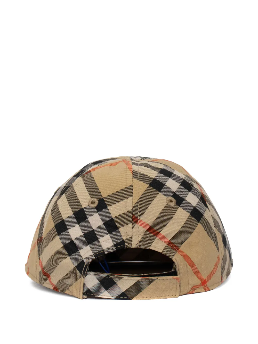 Burberry Kids check-pattern baseball hat - Beige