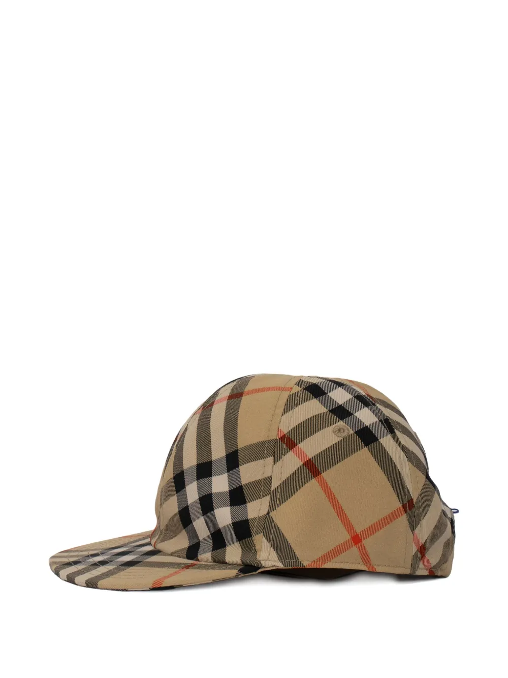 Burberry Kids check-pattern baseball hat Beige