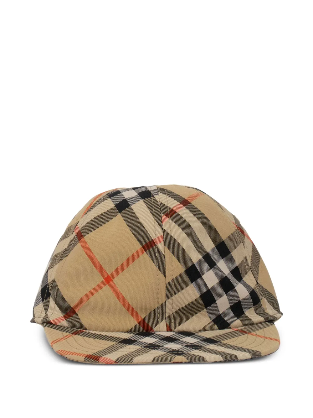 Burberry Kids Geruite honkbalpet Beige