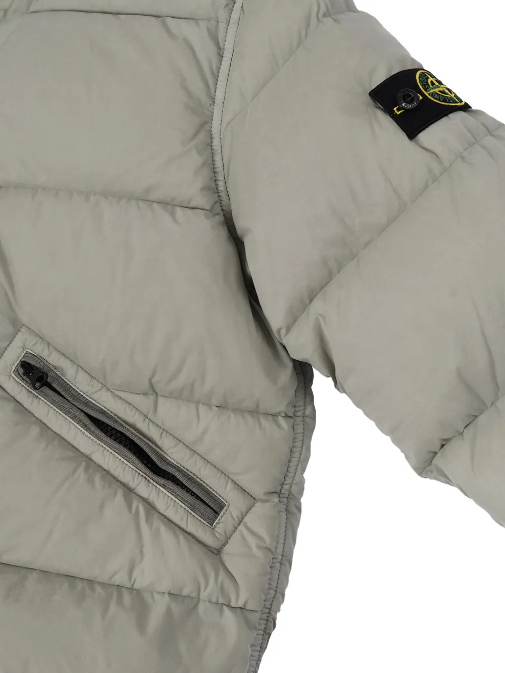 Stone Island Junior Gewatteerd jack Grijs