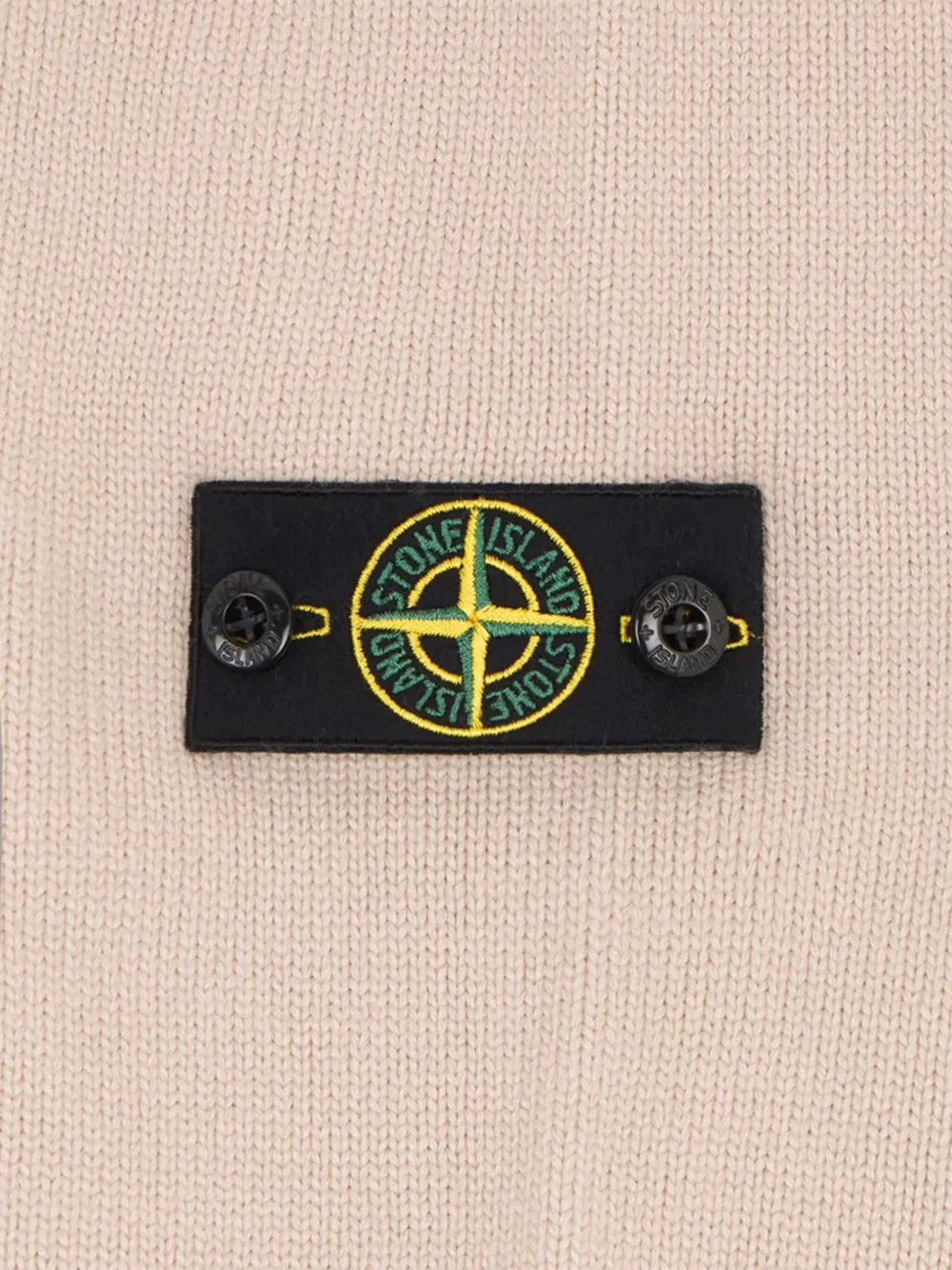 Stone Island Junior Coltrui met logopatch Beige