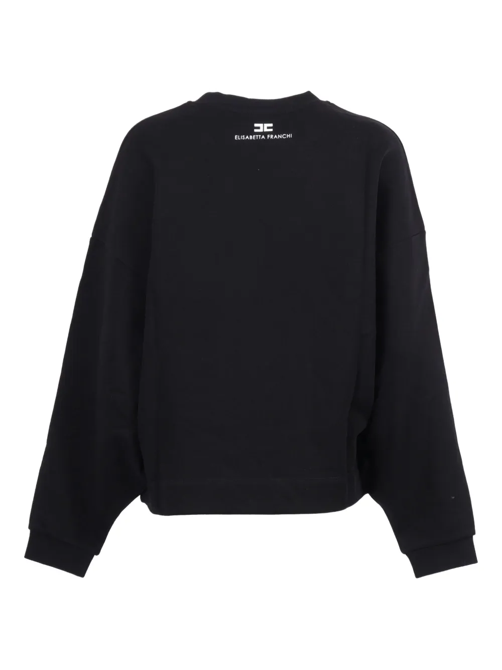 Elisabetta Franchi Katoenen sweater Zwart