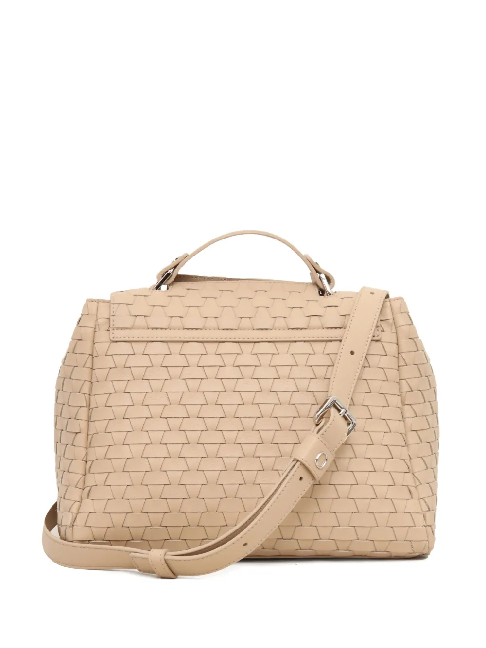 Orciani Leren schoudertas Beige