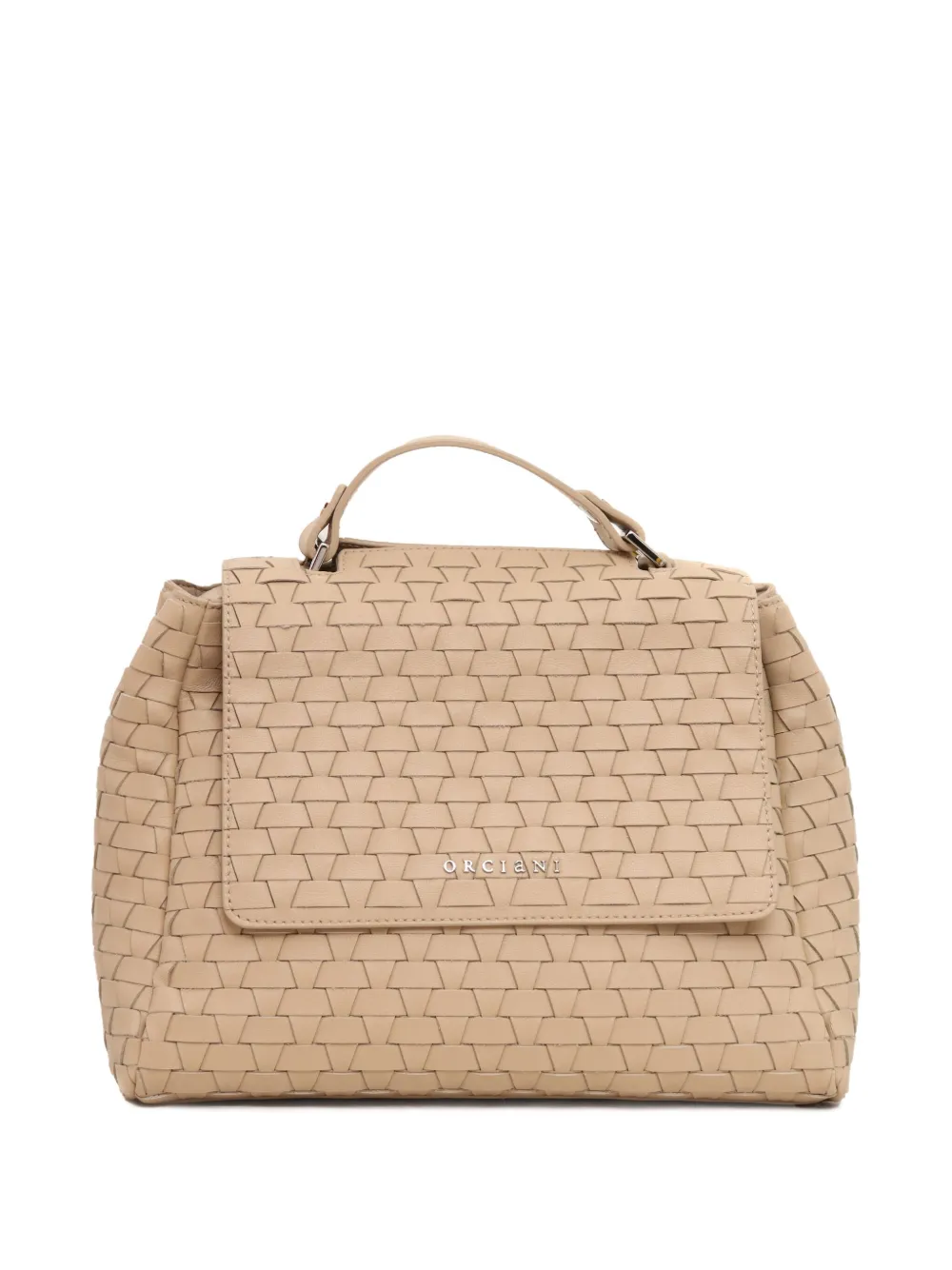 Orciani Leren schoudertas - Beige